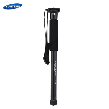 YUNTENG YT-218 Portable Photography Monopod Aluminum Alloy 1/4 Inch Screw Mount 37-152cm Adjustable Height Max. Load 1.5kg for Sony Canon DSLR ILDC Camera