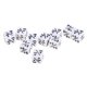 thumbnail image 1 of Dados de Fracciones de Matemáticas Acrílicas Familiares de Dados Negros Piezas para Educación Metmática Blanco Hugo Conjunto familiar de dados, 1 of 6