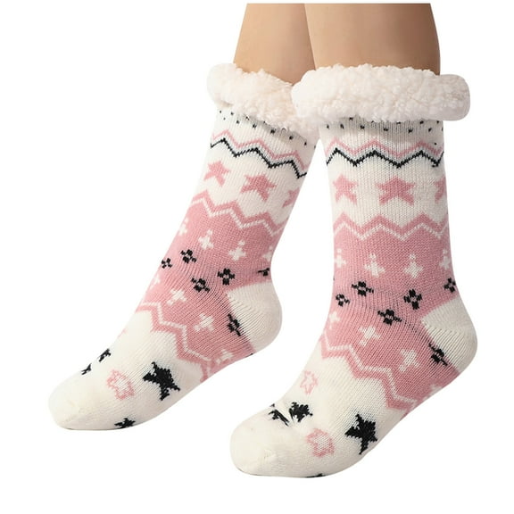 Kaemgyyd per Socks for Women Fashion Print Non Fleece Lined Sleep Sock Winter Warm Cozy Thick Comfy Soft Socks