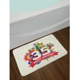 thumbnail image 2 of 35th Birthday Bath Mat, Middle Age Theme Greeting Present Number Fun Joy Colorful Geometric Design, Non-Slip Plush Mat Bathroom Kitchen Laundry Room Decor, 29.5 X 17.5 Inches, Multicolor, Ambesonne, 2 of 2