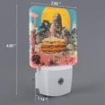 thumbnail image 2 of Bingfone Psychedelic Band Hotdog Art Print Night Lights Plug into Wall,Dusk to Dawn,Bright Nightlight Auto-On/Off, for Adults Kids Room Bedroom Bathroom Hallway Kitchen, 2 of 7