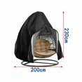 thumbnail image 5 of Silla colgante para columpio de jardín, tela Oxford 210D, funda protectora impermeable a prueba de polvo, cremallera central, funda para silla colgante, negro, 230x200cm oso de fresa  Electrónica, 5 of 5