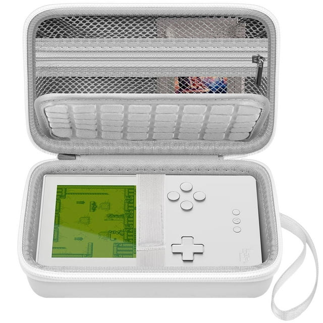 Funda rígida para consola de juegos portátil analógica de bolsillo, color blanco