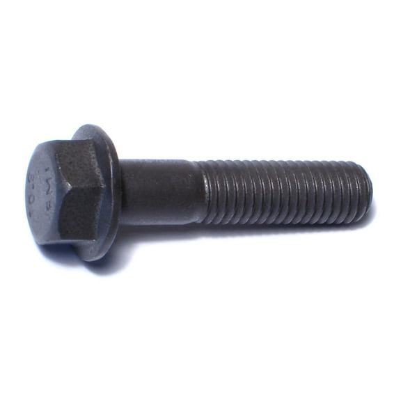 10mm-1.5 x 45mm Black Phosphate Class 10.9 Steel Coarse Thread Hex Washer Head Flange Bolts