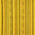 thumbnail image 1 of Ahgly Company Indoor Square Abstract Yellow Modern Area Rugs, 4' Square, 1 of 4