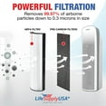 thumbnail image 4 of LifeSupplyUSA Complete Replacement Filter Set (1 True HEPA Air Cleaner Replacement Filter + 1 Carbon Filter) Compatible with PureZone PEAIRTWR Elite Tower Air Purifiers, 4 of 5