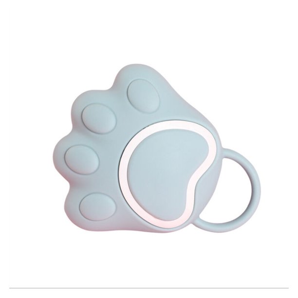 Brosse de bain pour chiens et chats, distributeur de shampooing et de massage en silicone pour chiens et chats à poils courts et longs (bleu en forme de patte) esquí esquí Gafas de esquí