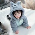 thumbnail image 4 of Toddler Kids Girls Winter Cute Thick Hooded Down Zipper Coat Jacket, 4 of 9