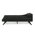 thumbnail image 5 of Christopher Knight Home Cagle Mid-century Modern Chaise Lounge by  - 68.00" L x 27.50" W x 25.00" H Black + Dark Brown, 5 of 5
