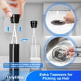 thumbnail image 5 of TidyBliss Toilet Brush and Plunger Set with Hidden Tweezers (Black), 5 of 9