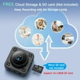 thumbnail image 3 of MUSICOZY Mini Camera, Nanny Cam for Home Security, Portable 2K Wireless WiFi Camera with Free Cloud & No WiFi Needed, SD Storage,Motion Detection & Night Vision Camera for Nanny/Baby Monitor/Pet, 3 of 8