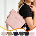 thumbnail image 1 of Bolso de hombro portátil de lona para mini bandolera casual para mujer, bolso de hombro cruzado de portada multidireccional, bolsa de compras ligera para el trayecto diario, 1 of 7