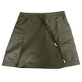 thumbnail image 6 of GPOECD Pleated Tennis Skirt Stylish and Comfortable High Waist Flowy Skirt for Women with Pockets and Elastic Waistband Casual Skirts for Women Army Green,S, 6 of 6