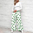 thumbnail image 5 of kaondbfi Fashion Casual Women's Wide Leg Pants High Elastic Waisted Pants Trousers with Pockets Summer Casual Pants for Women, 5 of 7