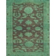 thumbnail image 1 of Ahgly Company Machine Washable Indoor Rectangle Abstract MediumSeaGreen Area Rugs, 5' x 7', 1 of 7
