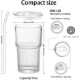 thumbnail image 2 of Luiaiog Verres avec Couvercles et Pailles (2 Pcs 18.5oz), 2 of 7