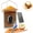 Orange, variant on Birdkiss Smart Bird Feeder with Camera, Metal Squirrel Proof Bird Watching Cameras with AI Identification & Solar Panels, Gifts for Bird Lovers, Orange