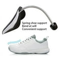 thumbnail image 2 of 1 Pairs Practical Plastic Shoe Trees Adjustable Length Shoe Trees Stretcher Boot Holder Organizers Shoe Stretcher men Transparent, 2 of 6