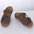 thumbnail image 6 of asdoklhq Ladies Shoes Clearance Under $10,Wedge Slide Slippers Women Ladies Outdoor Slippers Pearl Chain Soft Sole, 6 of 7