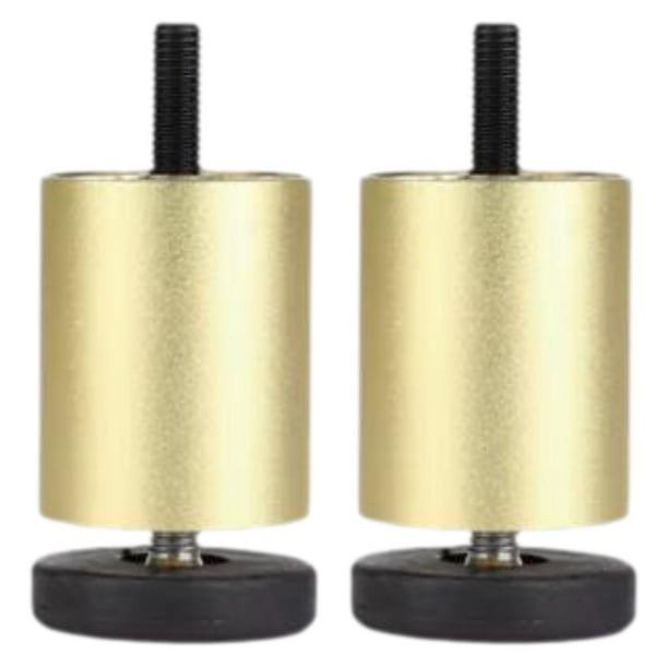 2 patas de repuesto ajustables para muebles, redondas, de metal, modernas, resistentes al óxido, para sofá. 6 cm