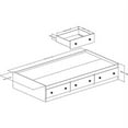 thumbnail image 4 of South Shore Furniture South Shore Summer Breeze Twin Mates Bed (39'') with 3 Drawers, White Wash, 4 of 11
