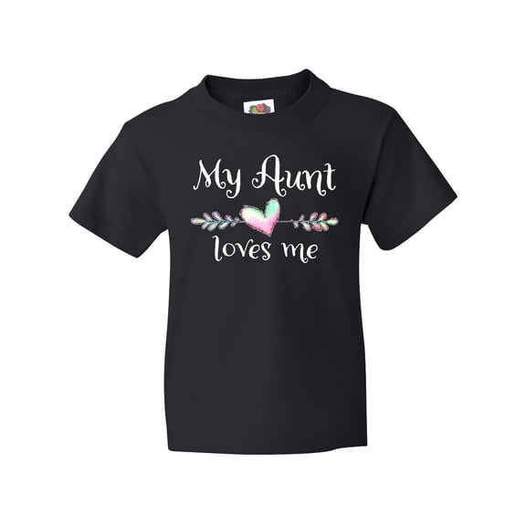 Inktastic My Aunt Loves Me- Heart Youth T-Shirt