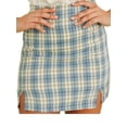thumbnail image 4 of Inevnen Women Plaid Skirt High Waist Split Mini Bodycon Skirt A-line Mini Skirts, 4 of 6
