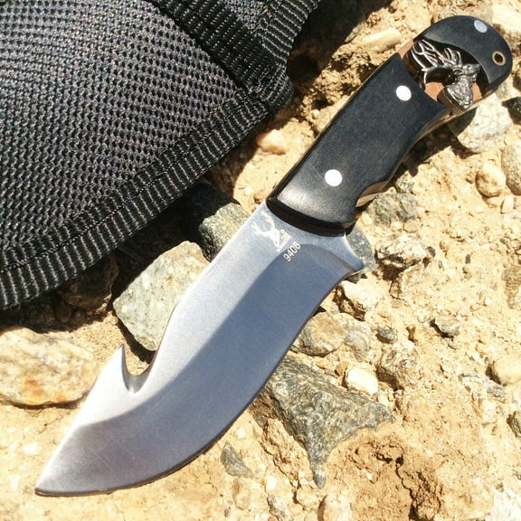 The Bone Edge 6.25 in Hunting Tactical Knives, with Nylon Seath