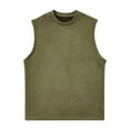 thumbnail image 2 of Xunlbb Up to 65% off Mens Shirts Workout Tank Tops for Men's Vintage Solid Color Casual Fitness Sport Permeability Round Neck Tank Top for Gym Running, Size M-5XL, 2 of 3