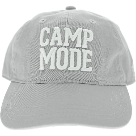 Pavilion Gift Company - Camp Mode - Light Gray Adjustable Hat