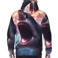 thumbnail image 7 of Daiia Dramatic Shark Attack for Men's Fashion Hoodies & Sweatshirts with Kangaroo Pocket Hooded Sweatshirt Breathable & Moisture Wicking-Large, 7 of 7