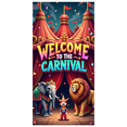 thumbnail image 2 of Welcome to the Carnival Festive Backdrop with Elephant and Lion for Party Decoration Photography Props Background Banners Events Supplies, 2 of 8