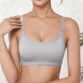 thumbnail image 3 of Seamless Bras for Women Adjustable Strap Cross Back Padded Full Coverage Bra Everyday Bra, 3 of 5