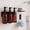 Brown, variant on Shampoo and Conditioner Dispenser - Shower Soap Dispenser Wall Mounted - 17 fl oz Set of 3 Silver Plastic Bottles Black Pump - Shampoo Dispenser, Shower Dispenser