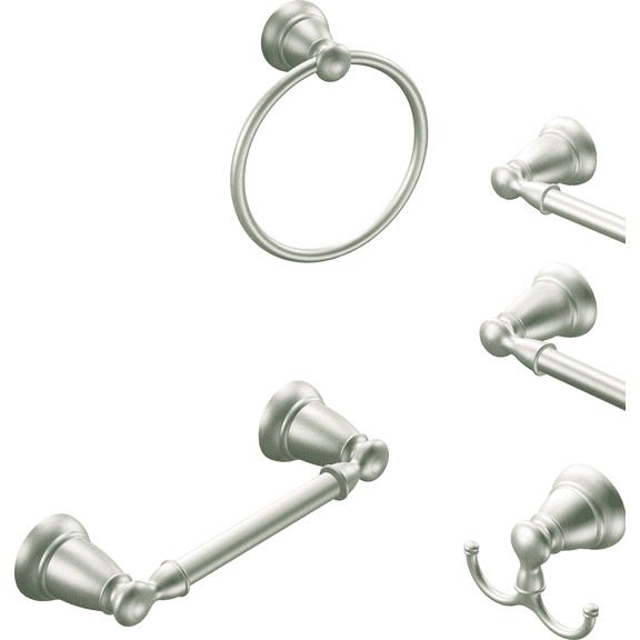 Moen Inc Moen Banbury Towel Ring - Single Pack — Concealed-Screw Wall-Mount, Coordinated Bath Collection
