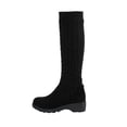 thumbnail image 3 of YOUYEDIAN Knee High Boots for Women Stretch Breathable Sock Booties Comfy Fashion Wedge Heel Shoes, 3 of 5