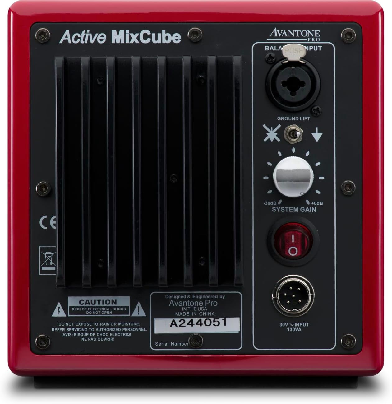Avantone Active MixCube 5.25" Powered Studio Monitor (Each) - Red