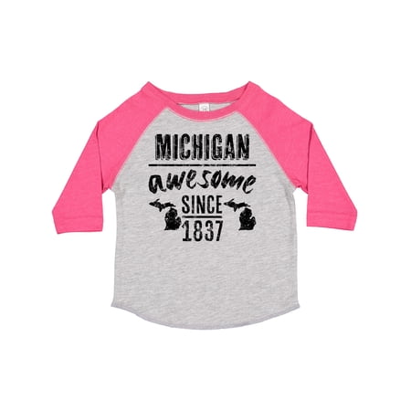 Inktastic Michigan Awesome Since 1837 Boys or Girls Toddler T-Shirt