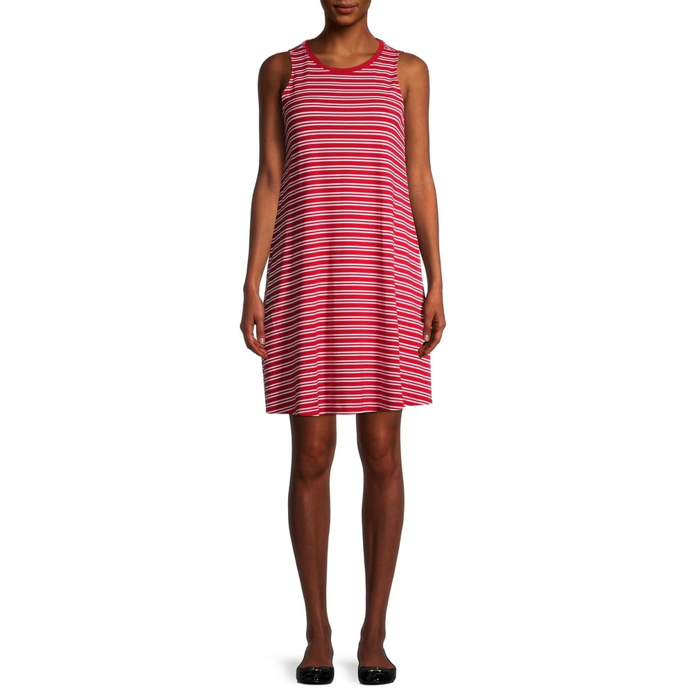 sleeveless knit dress