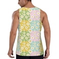 thumbnail image 3 of Xecao Daisies Flowers Men's Tank Top Workout Quick Dry Sleeveless Gym Jogging Muscle Shirts Summer Swim Beach Tops, 3 of 9