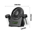 thumbnail image 3 of Up to 65 off!Yyuenw Portable USB Desk FAN, Desk Fan USB Powered with 3 Speeds Adjustable Strong Wind, Ultra Quiet Mini Personal Fan USB-C Corded Powered,220° Tilt Folding Plug In USB Fan, 3 of 5