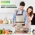 thumbnail image 7 of NutriChef 75-Piece Non-Stick Pots and Pans Set, Complete Ceramic Cookware Set with Bakeware, Utensils, Knife Set, & Accessories, Stain-Resistant, Food-Grade Safe, Cream/Brown, 7 of 7