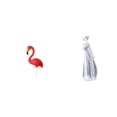 thumbnail image 1 of Escultura De Jardín De Hadas Con Forma De Flamenco, Estatua De Cerámica Y Porcelana, Adorno Navideño De Primavera, Estilo Nórdico Moderno Para Niñas, Decoración De Jardín, Estante,, 1 of 8