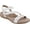 white, variant on Aetrex Women's Gabby Orthopedic Adjustable Strap Sandals for Women Wide Width