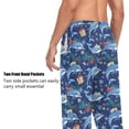 thumbnail image 4 of Top-kevin Xmas Dolphin Snowflake Pajama Pants for Men Comfort Sleep Lounge Bottoms Straight-fit with Pockets S-XXL, 4 of 6