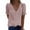 Pink, variant on PATLOLLAV Fashion Womens Casual Solid Short Sleeve V-Neck Lace T-Shirt Blouse Tops