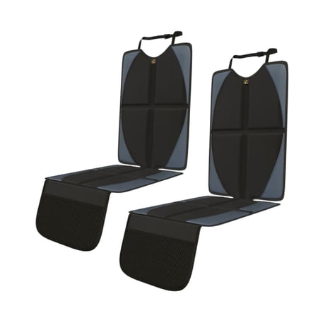 AMAR Car Seat Protector, 2 Pack Carseat Protector with Thick Padding, Baby/Pets for Child Car Seat-Mesh Pockets-Waterproof-Universal Size(Black)