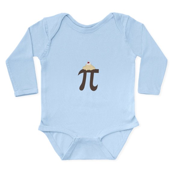 CafePress - Pi Symbol Body Suit - Long Sleeve Cotton Baby Bodysuit