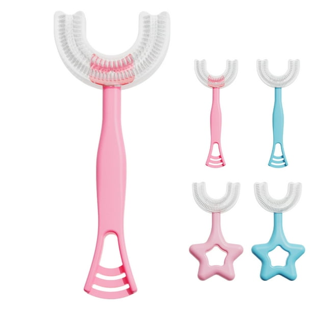 Bearachild Cepillo de para bebé ergonómico de doble cara de silicona de 360 grados, cepillo de Manual en forma de U, cuidado Type10 NO10 Bearachild HA009123-02