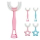 thumbnail image 2 of Toystoory Cepillo de para bebé ergonómico de doble cara de silicona de 360 ​​grados, cepillo de Manual en forma de U, cuidado Suministros de limpieza para el hogar rosado L Toystoory HA009123-02, 2 of 6